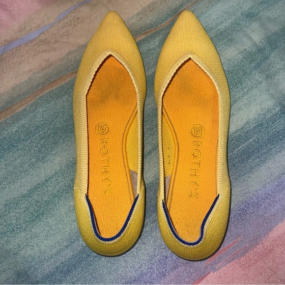Rothy’s sunshine pointed flats women’s size 8 - Picture 6 of 9